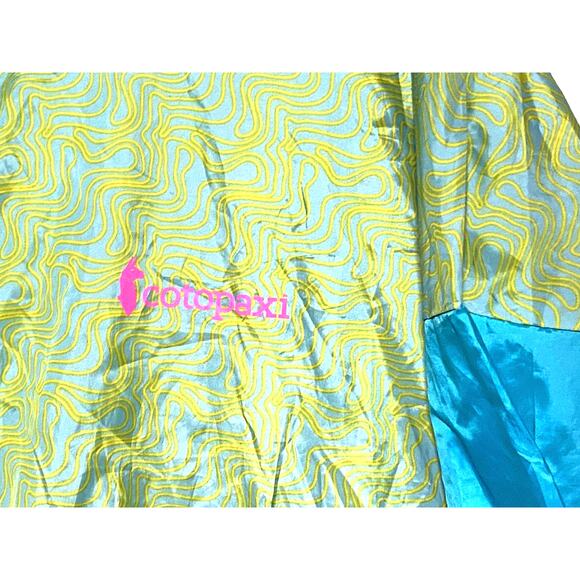 Cotopaxi Teva Teca Windbreaker Neon Color Block Pullover Hoodie Womens XL Mens L - Picture 6 of 10